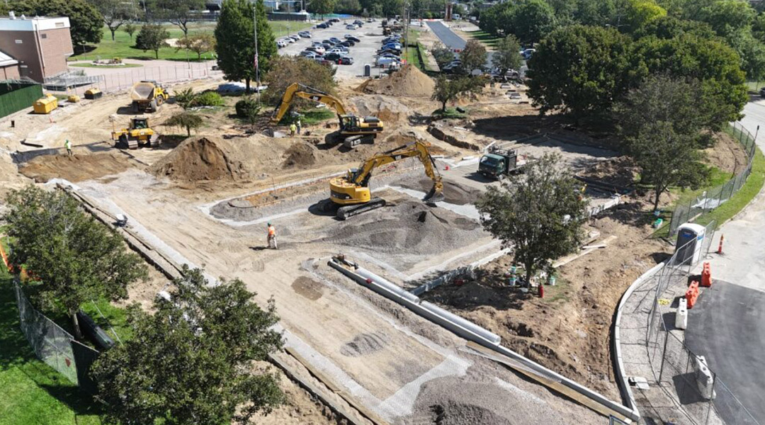 Town of North Hempstead Michael J. Tully Park Parking Lot construction